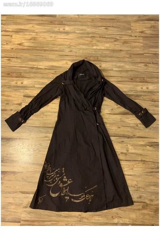 مانتو طلاکوب شده نخی بسیار شیک سایز 38