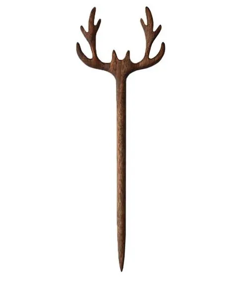 پین مو چوبی مدل شاخ گوزن کد 1