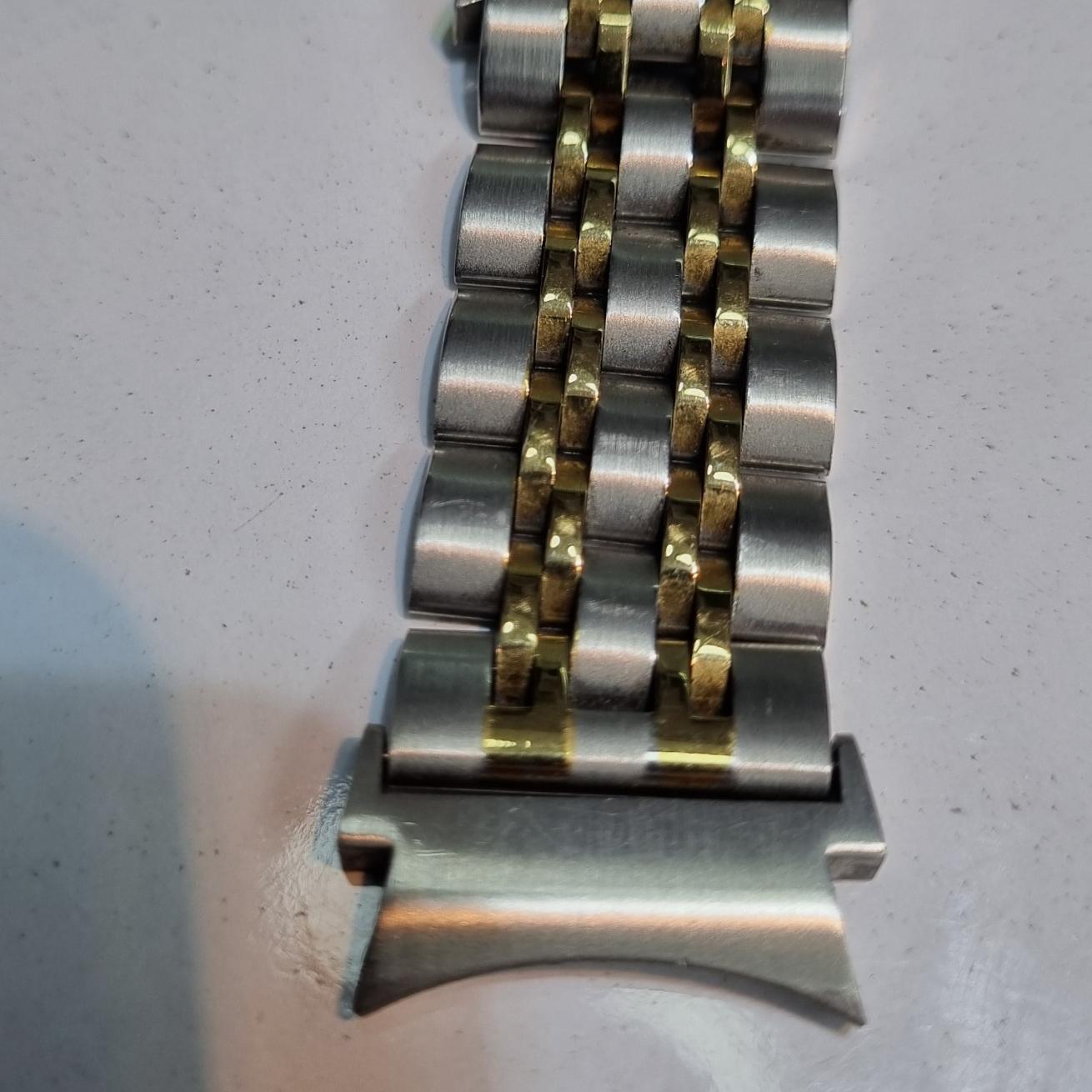 بند ساعت دورنگ استیل