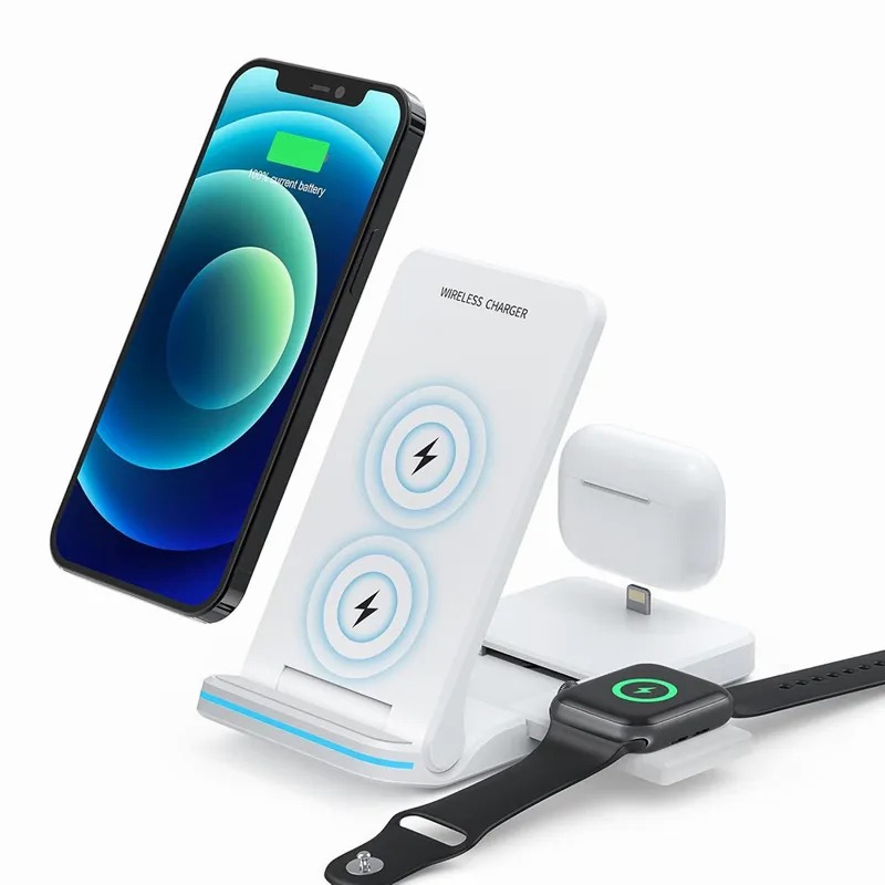 شارژر وایرلس 3 کاره آیفون برند seacosmo