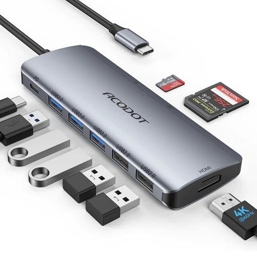 داک عالی لپ تاپ 9 پورت برند Acodot