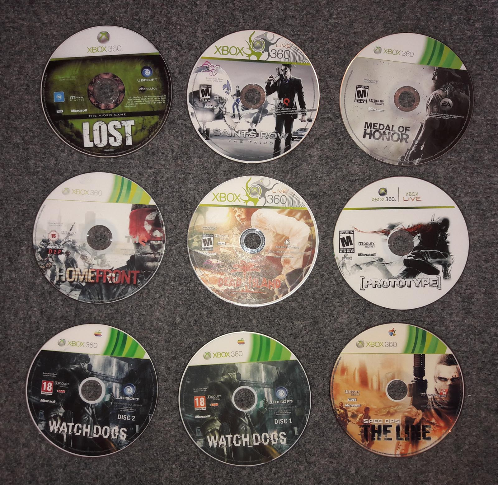 9 دیسک بازی ایکس باکس XBOX Games 360