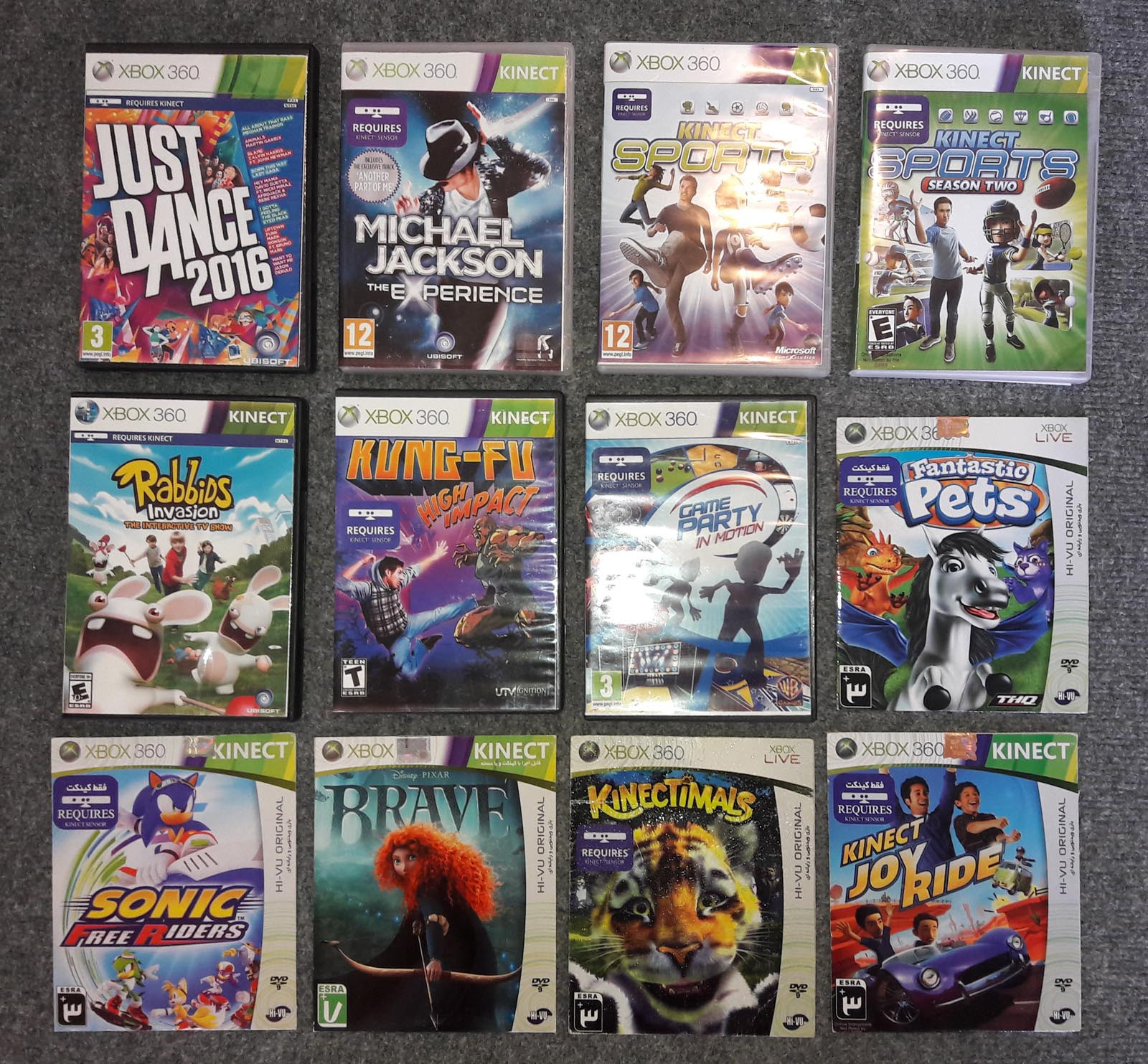12 بازی کینکت ایکس باکس XBOX 360 Kinect Games