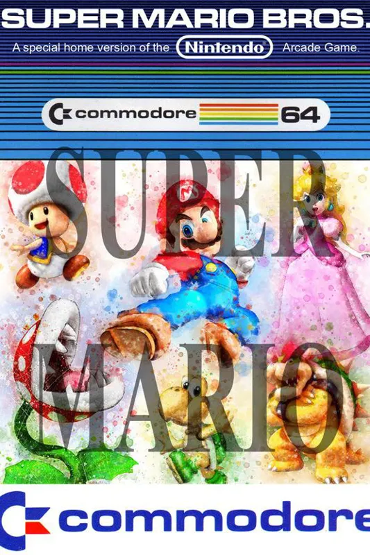 بازی و راهنما ماریو کمودور SUPER MARIO COMMODORE