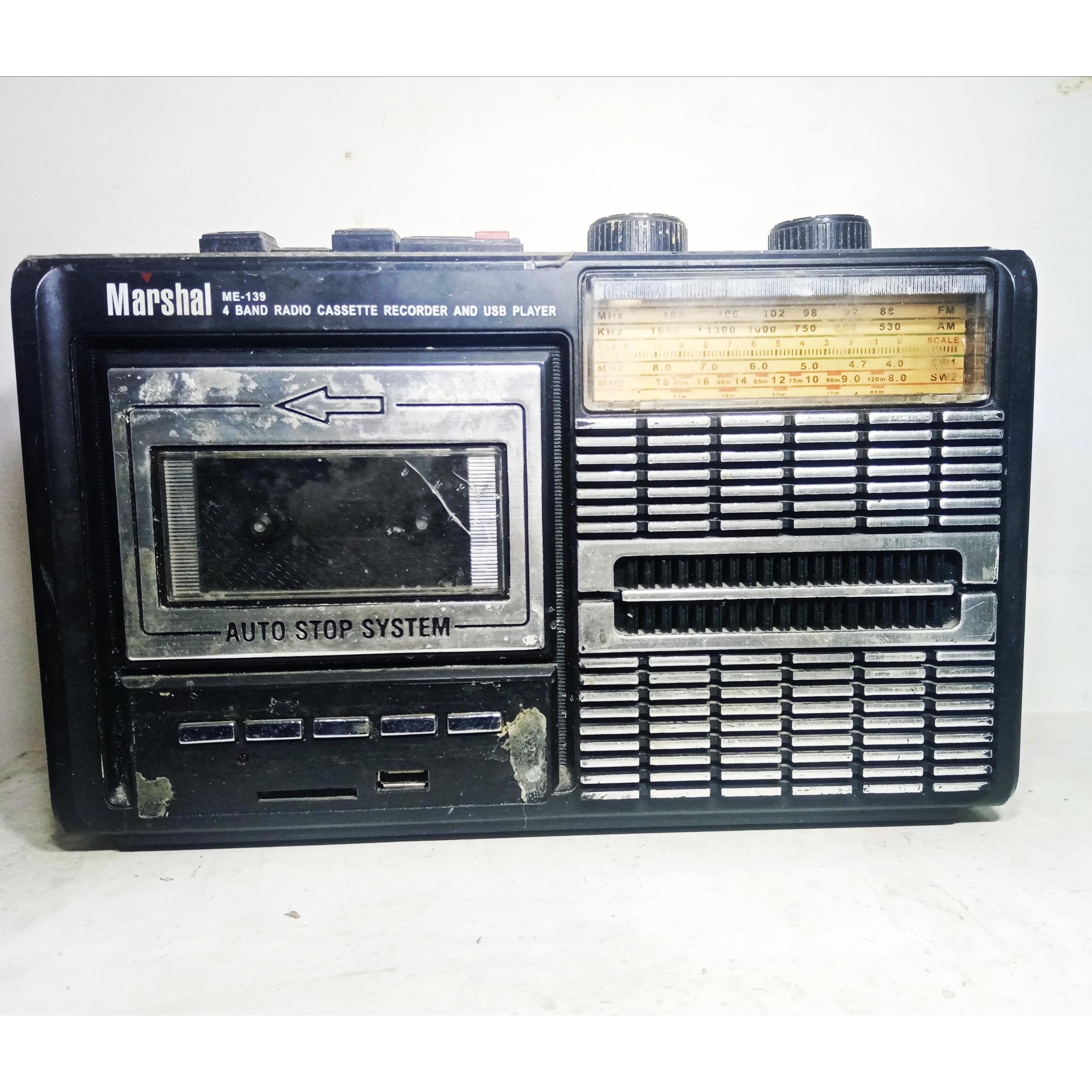 رادیو قدیمی مارشال جنس اطیغه توضیحات