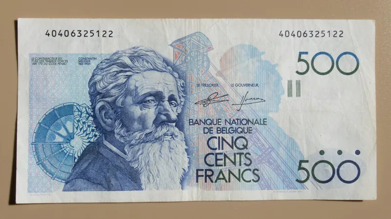 اسکناس 500 فرانک بلژیک 98-1982