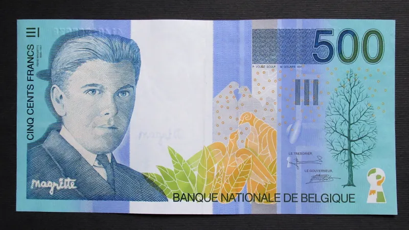  اسکناس 500 فرانک بلژیک 1998 زیبا ارزنده