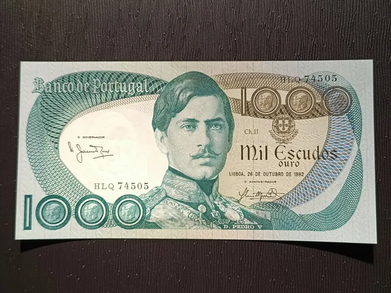 اسکناس بانکی 1000 اسکودو پرتغال 1982