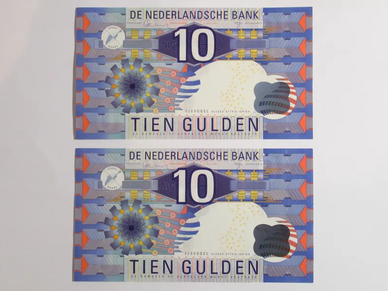 جفت بانکی 10 گیلدر 1997 هلند زیبا ارزنده