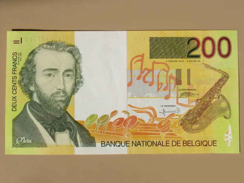 اسکناس 200 فرانک بلژیک 1995 در حد بانکی