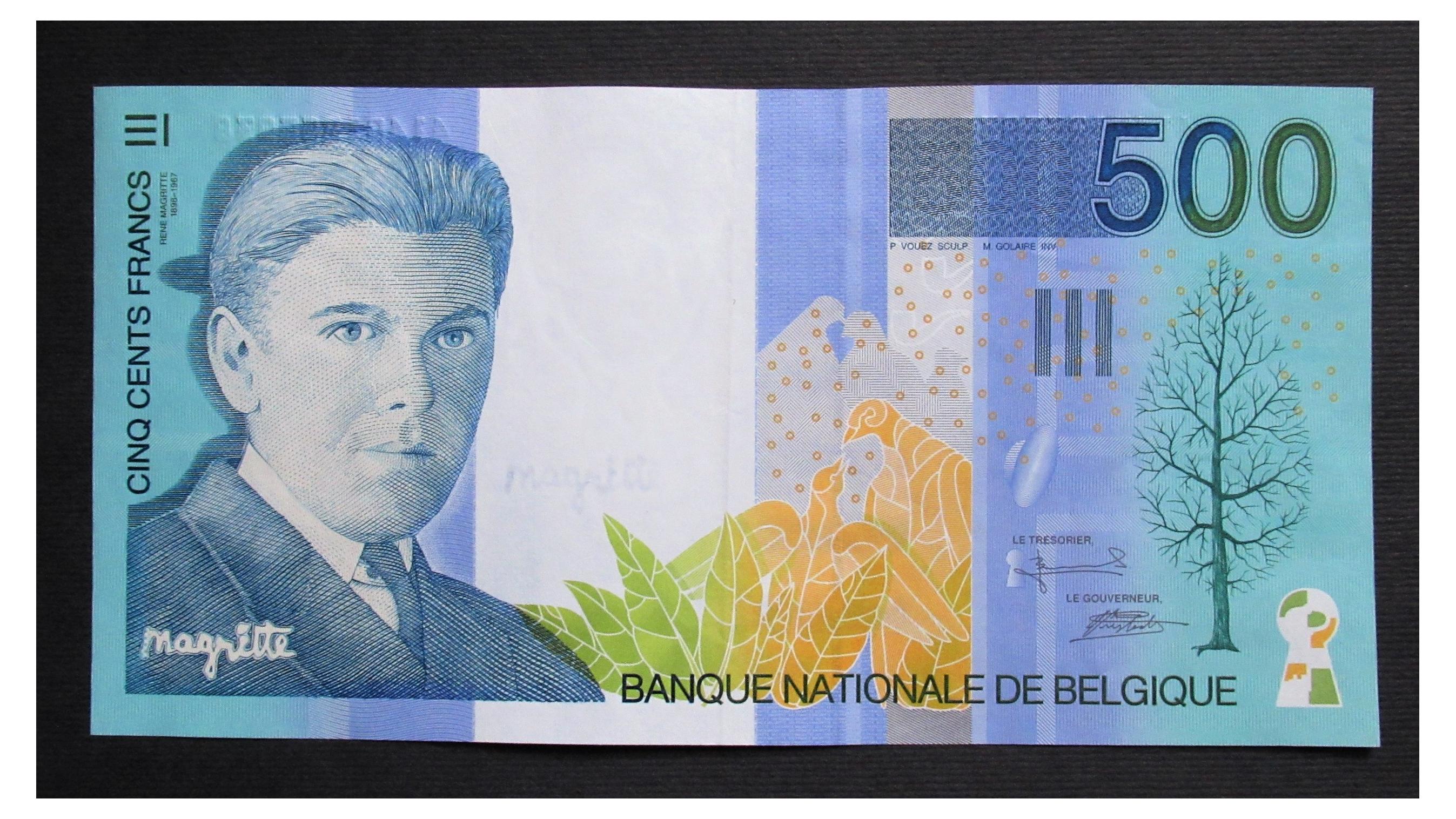 اسکناس 500 فرانک بلژیک 1998 زیبا ارزنده