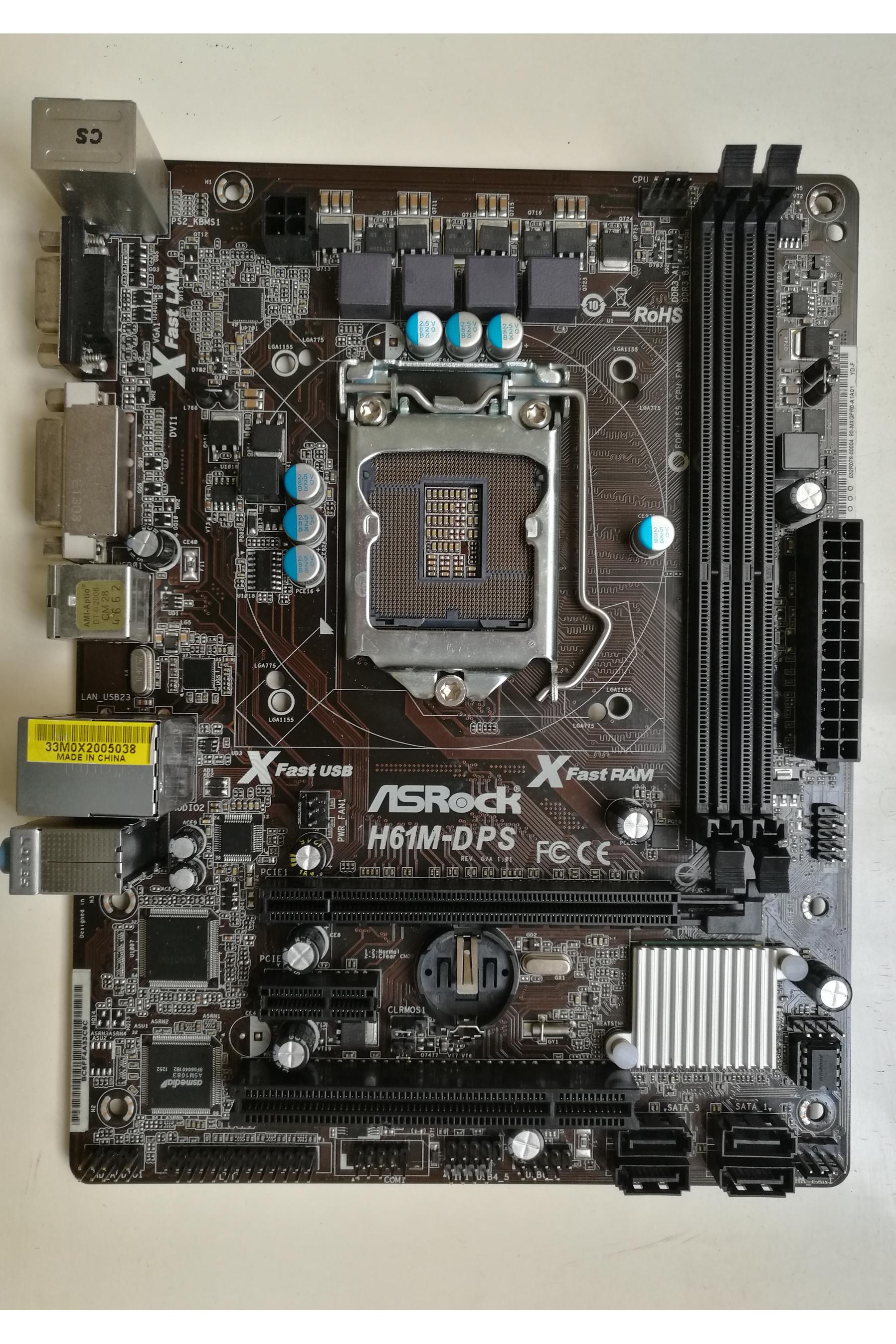 مادربرد 1155 اینتل Asrock H61M-DPS