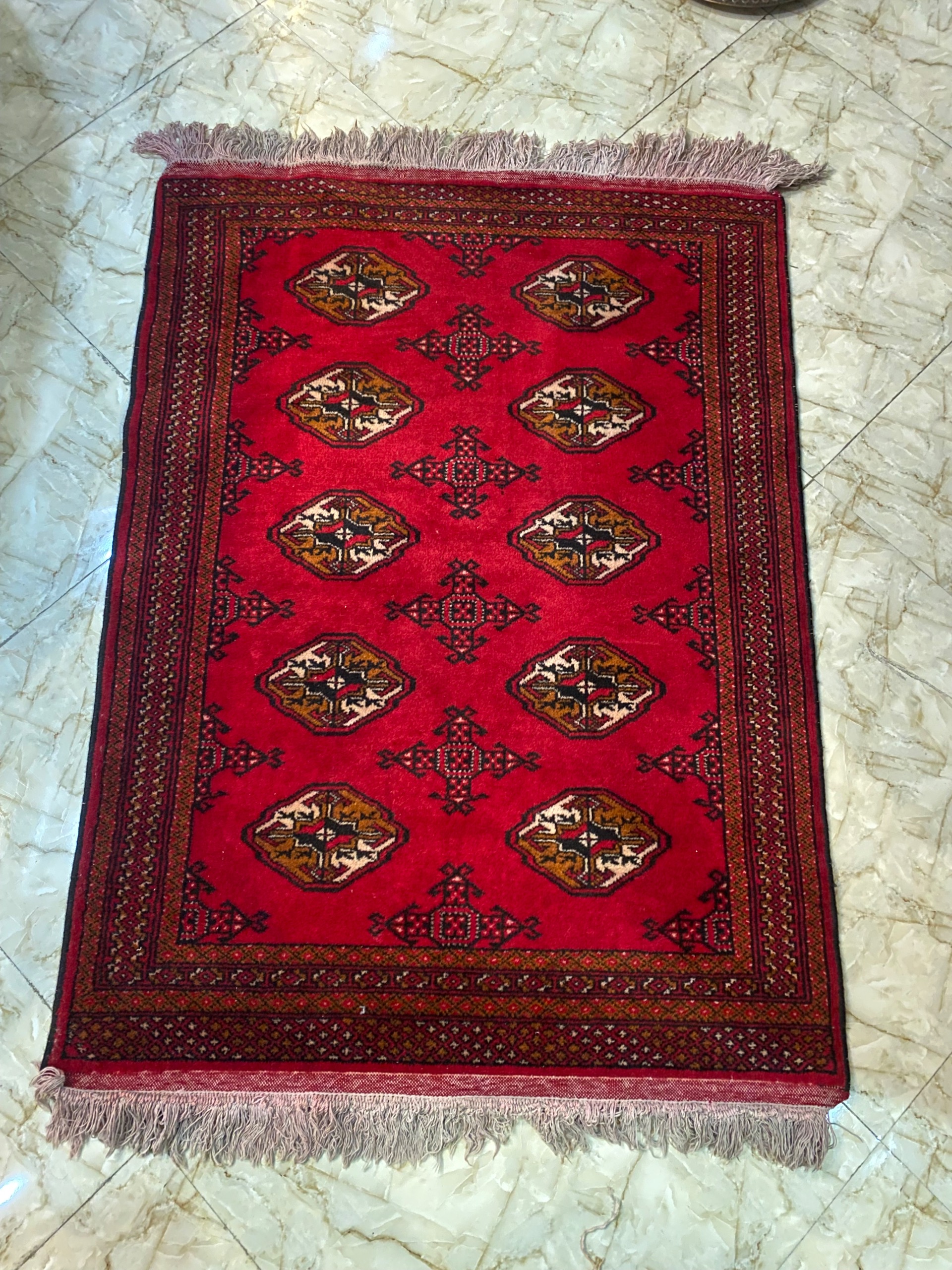 قالیچه ترکمن قدمت دار