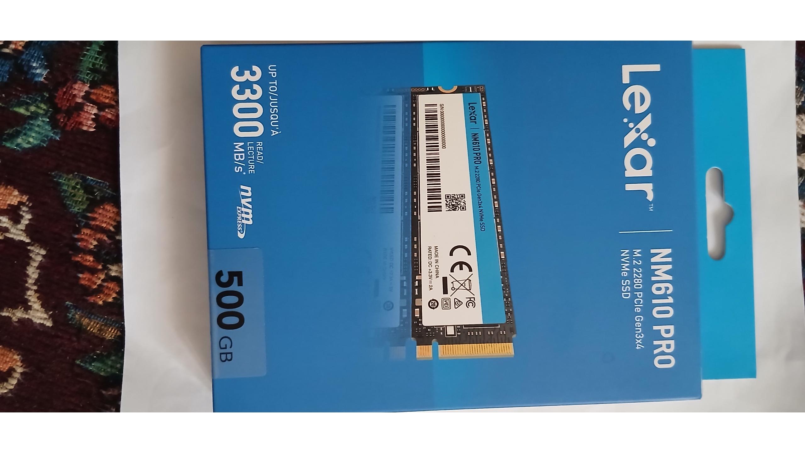هارد لکسار Lexar LNM610 PRO M.2 Nvme 500 گیگابایت