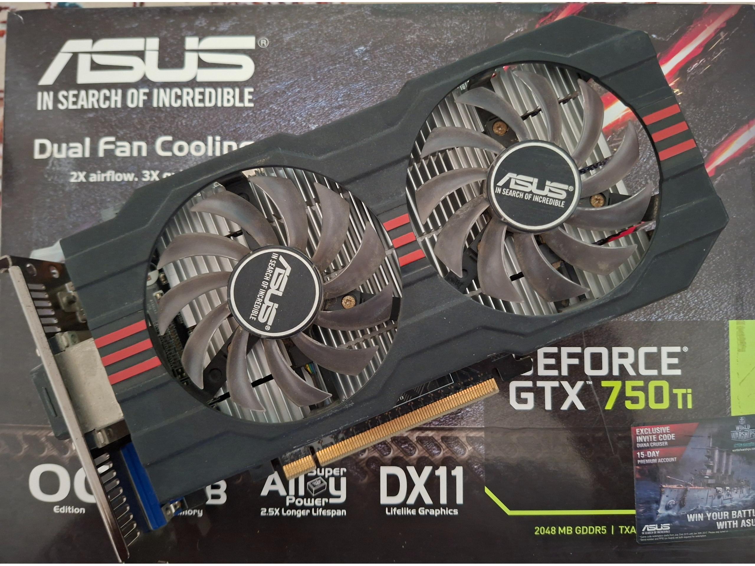 کارت گرافیک Asus GTX 750 Ti OC 2G DDR5