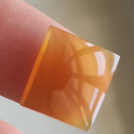 نگین عقیق اصل زرد پرتقالی معدنی مناسب شرف الشمس