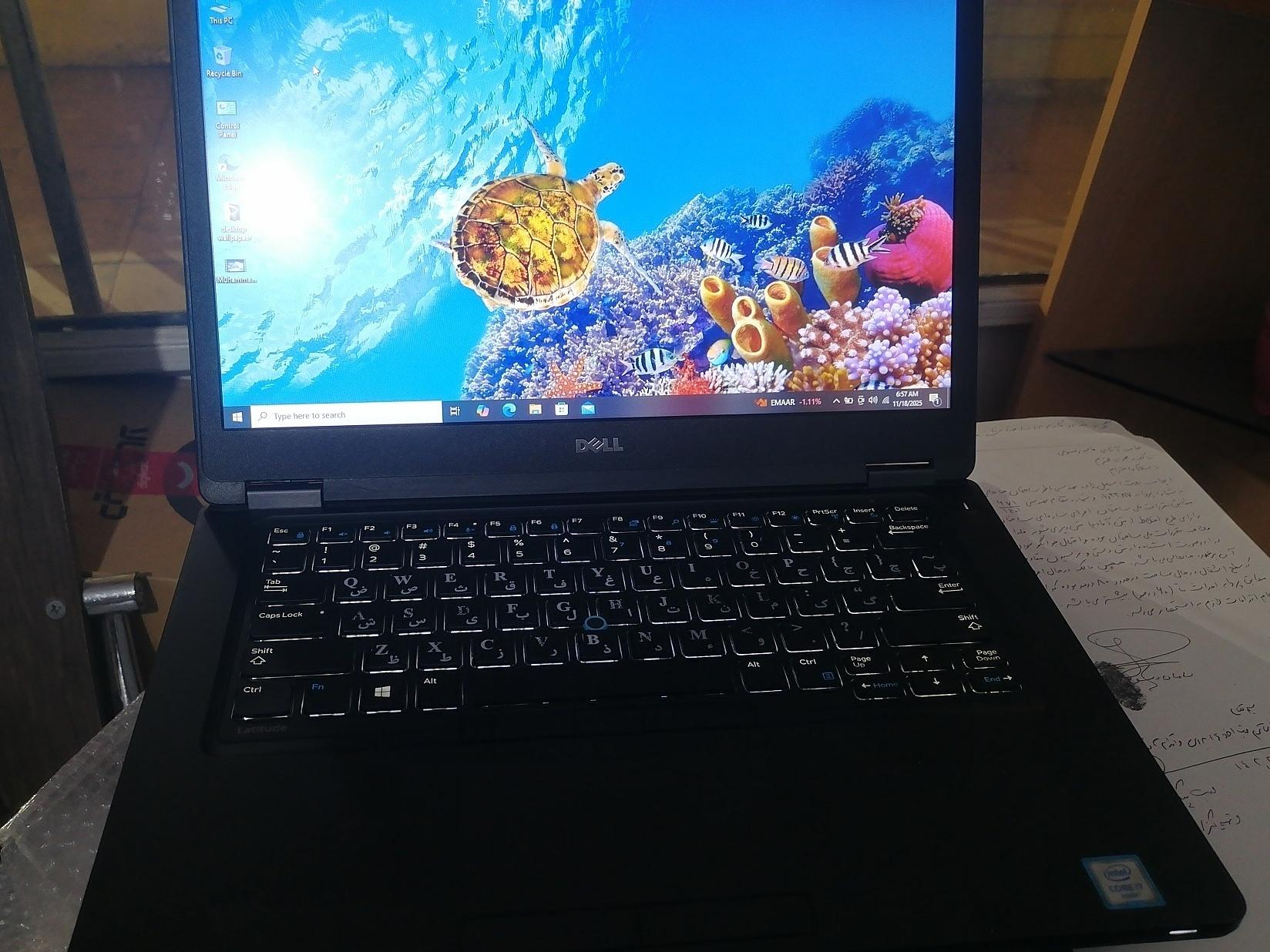 لپ تاپ DELL i7 نسل 6 گرافیک انویدیا 512 گیگ ssd