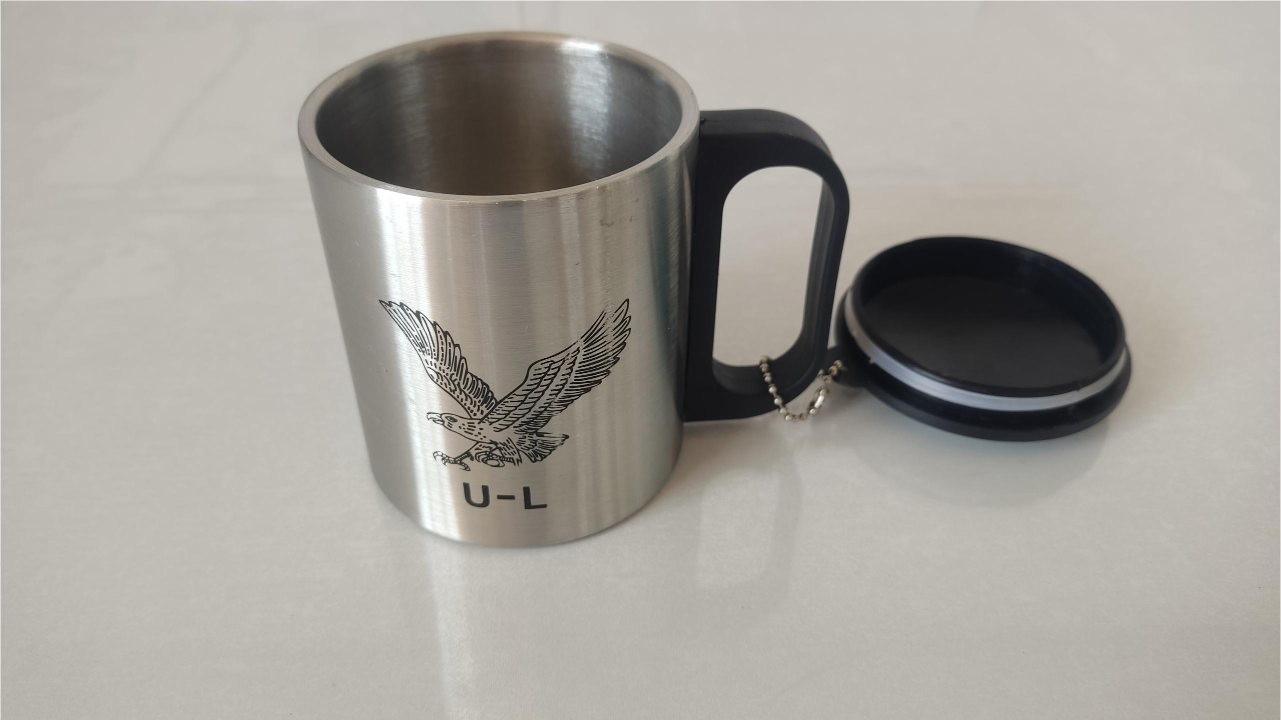 لیوان استیل درب دار