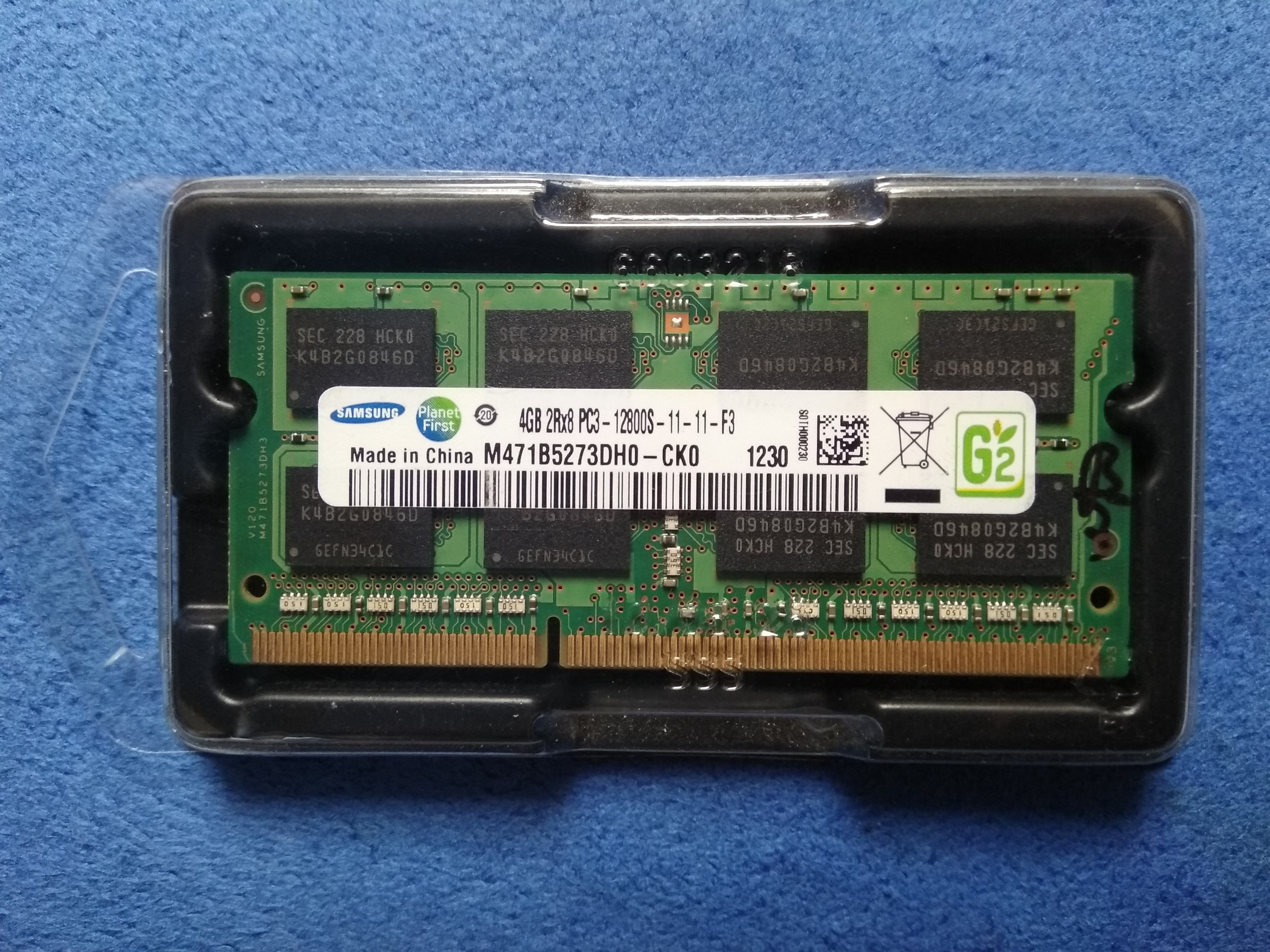 رم لپ تاپ سامسونگ DDR3/1600MHz/CL11