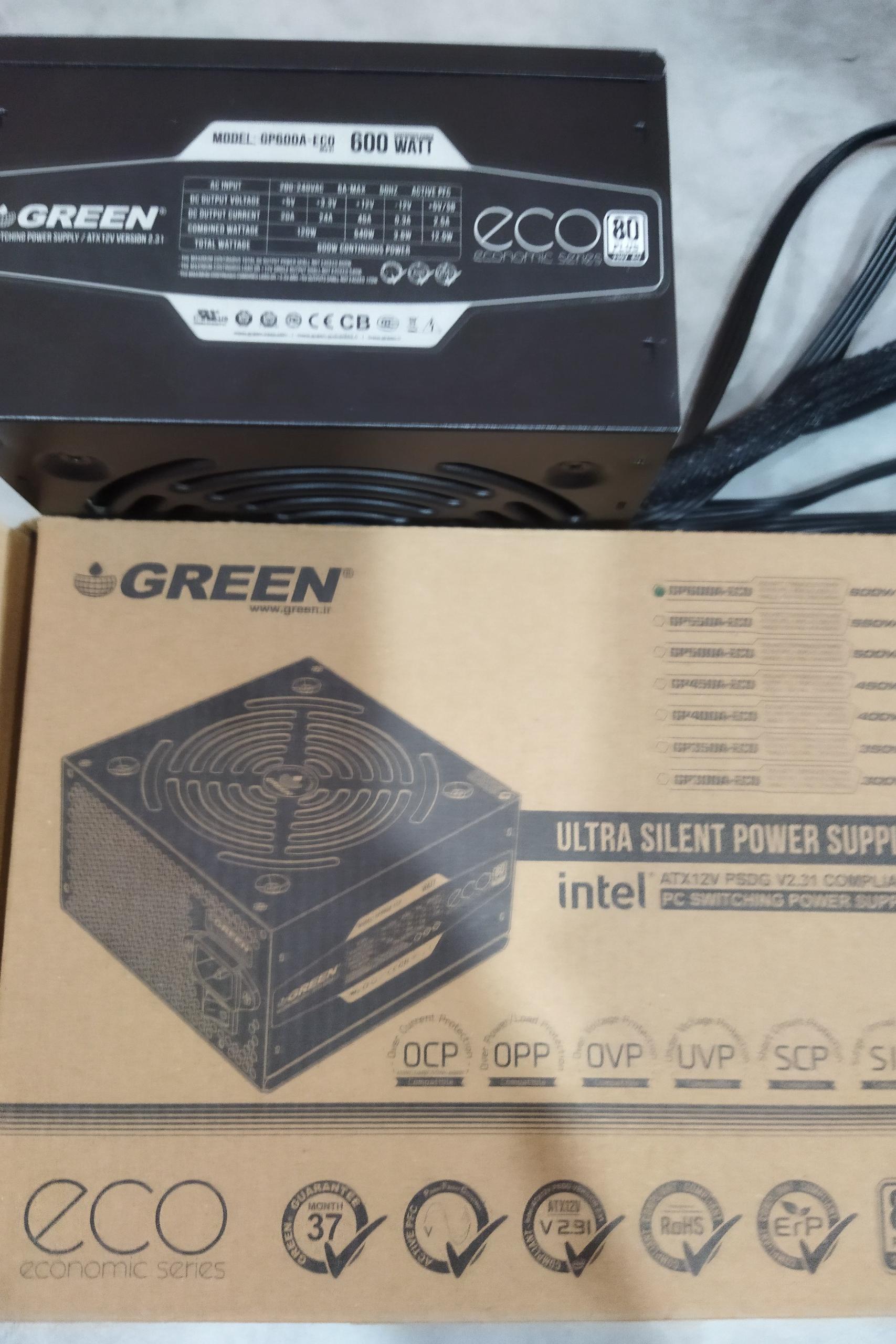 پاور کامپیوتر گرین Green GP600a Eco Rev3.1