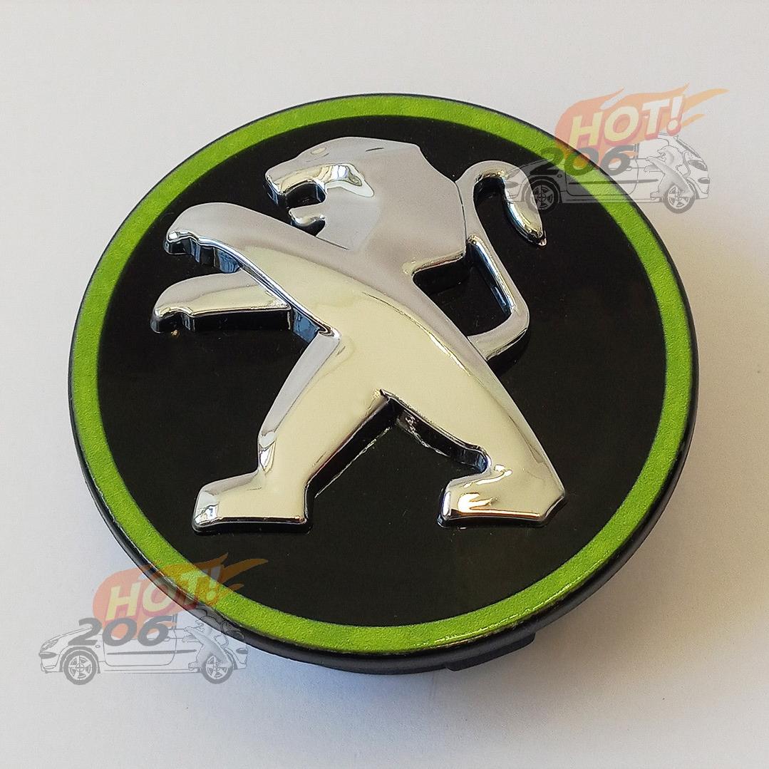 کاپ رینگ با شیر سه بعدی پژو رنگ مشکی خط فسفری