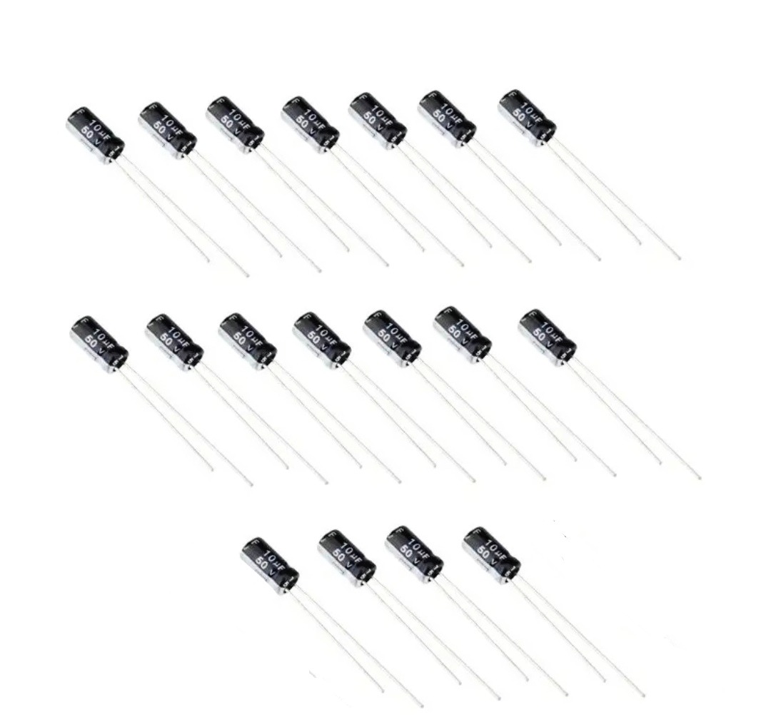 18 عدد خازن 10 میکروفاراد 50 ولت
