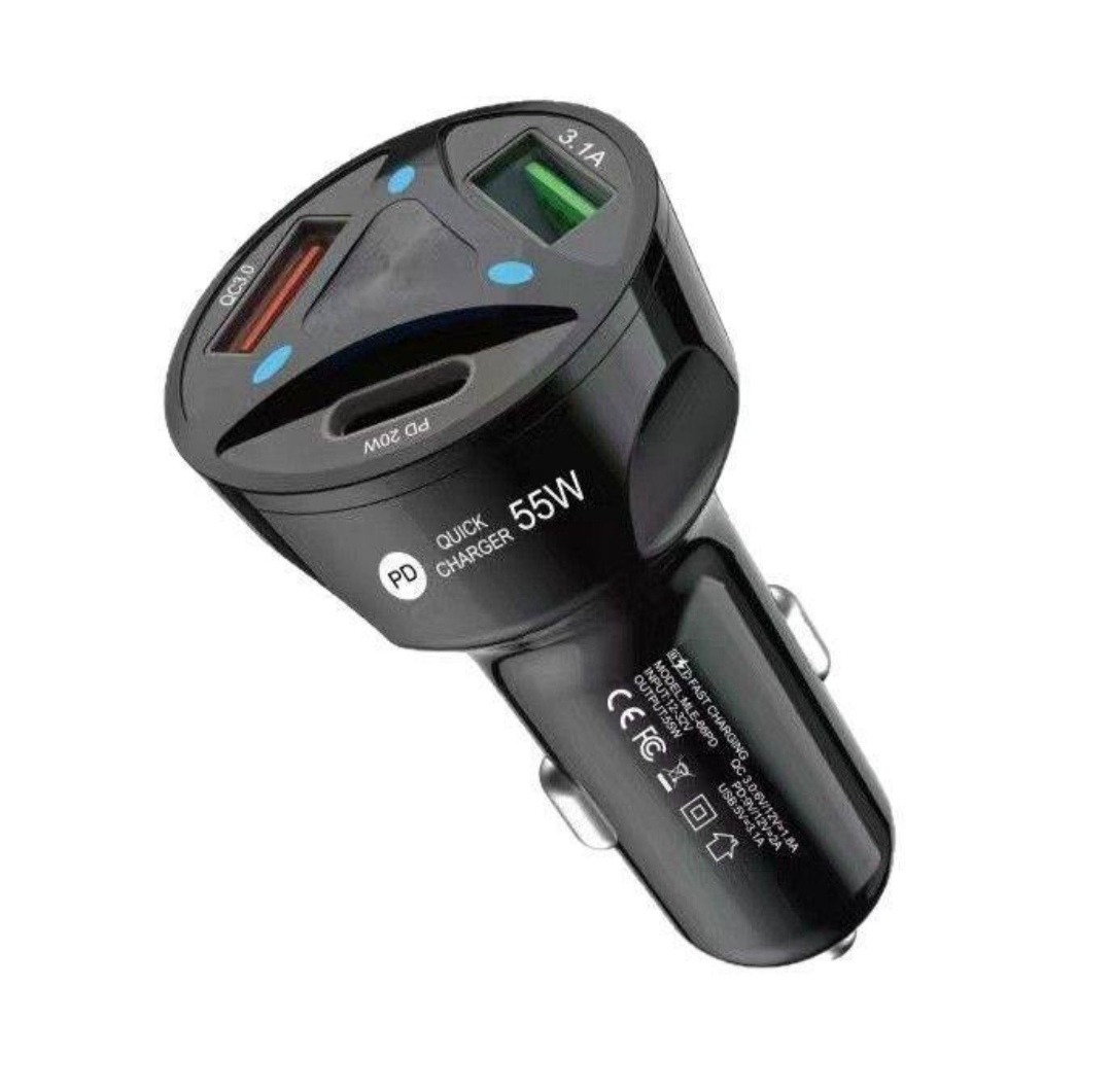 شارژر فندکی توان 55 وات شارژ برق آسا