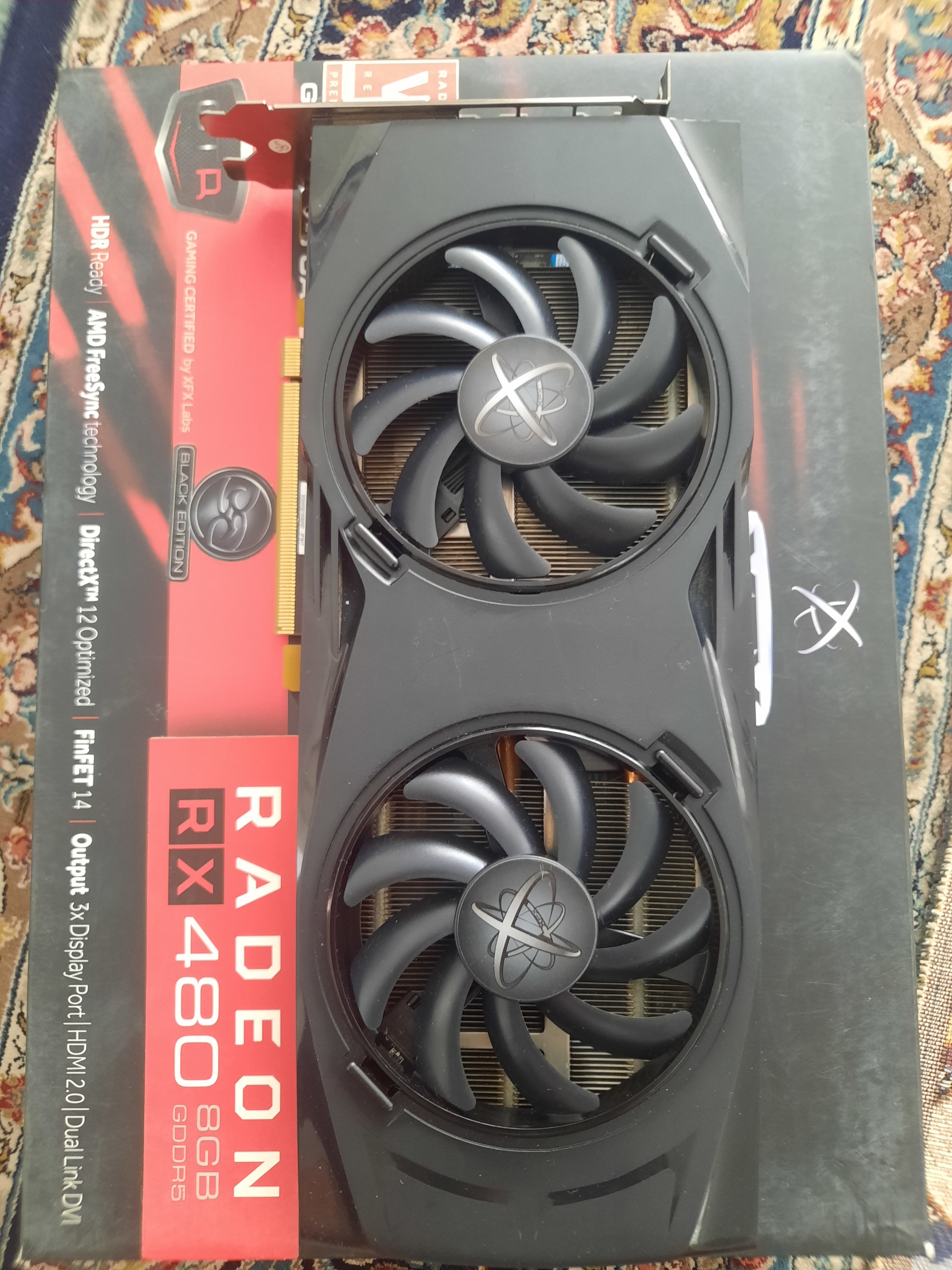 کارت گرافیک 8گیگ rx480 برند xfx