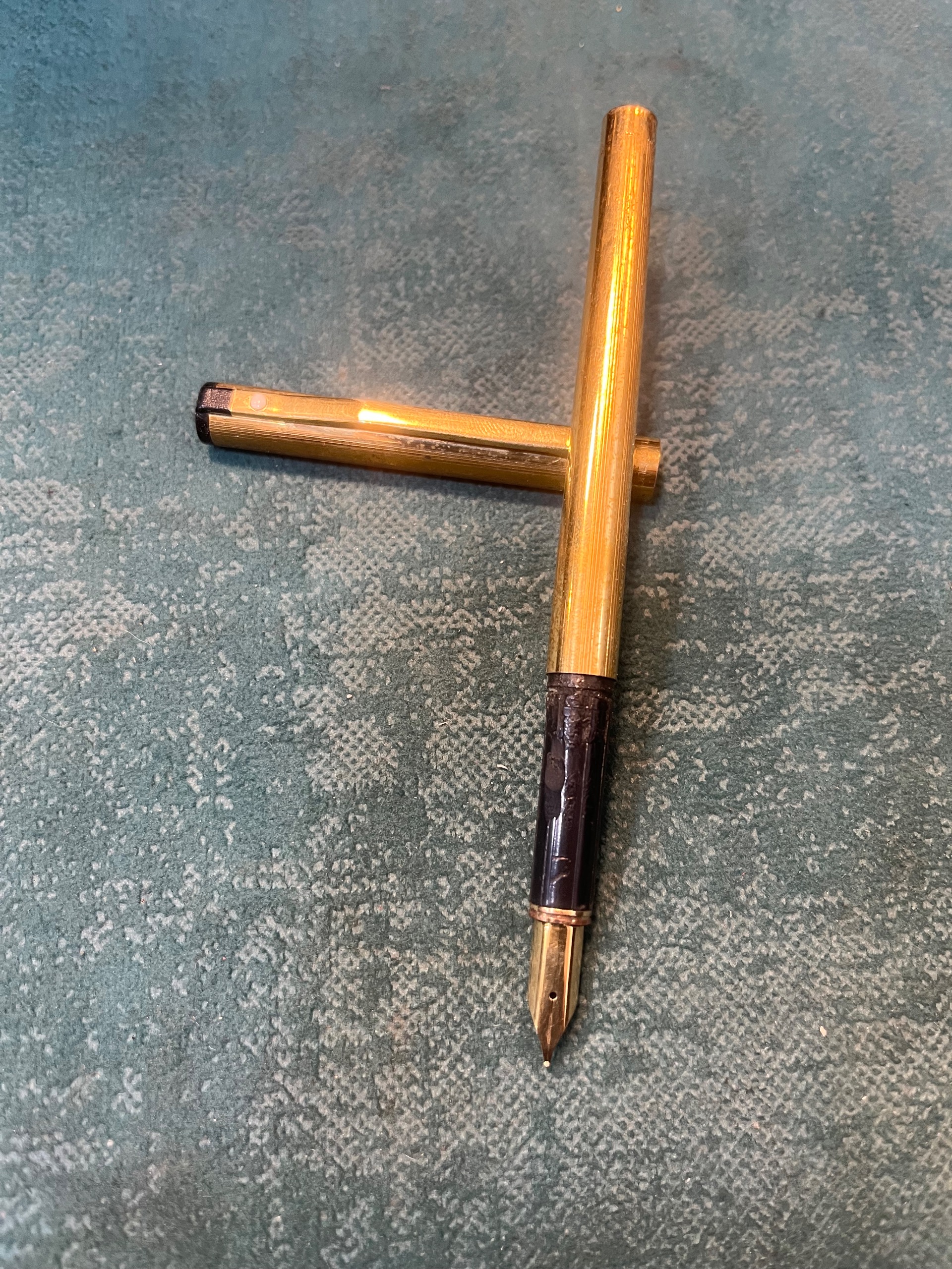 خودنویس شیفر طلایی قددیمی ساخت امریکا