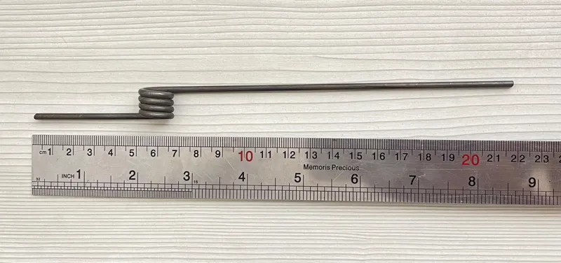 فنر چرخ هواپیما کنترلی,طول 23cm,قطر 3mm