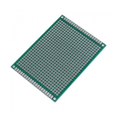 برد سوراخ دار متالیزه دوطرفه 6x8 cm فیبر مدار چاپی