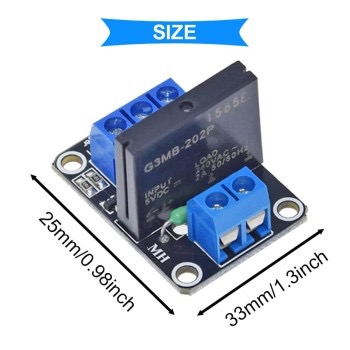 ماژول رله 5 ولت یک کاناله SSR حالت جامد