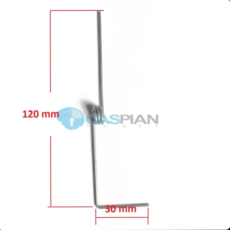 شفت فنری ارابه فرود دماغه هواپیمای مدل قطر 1.5mm