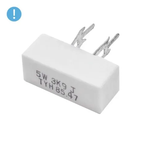 3 عدد مقاومت آجری 3.9K اهم 5W پکیج CPR05