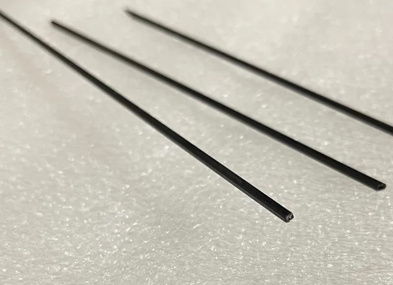 10 سانت لوله توخالی چهارگوش فیبرکربن 2در2 میلیمتر