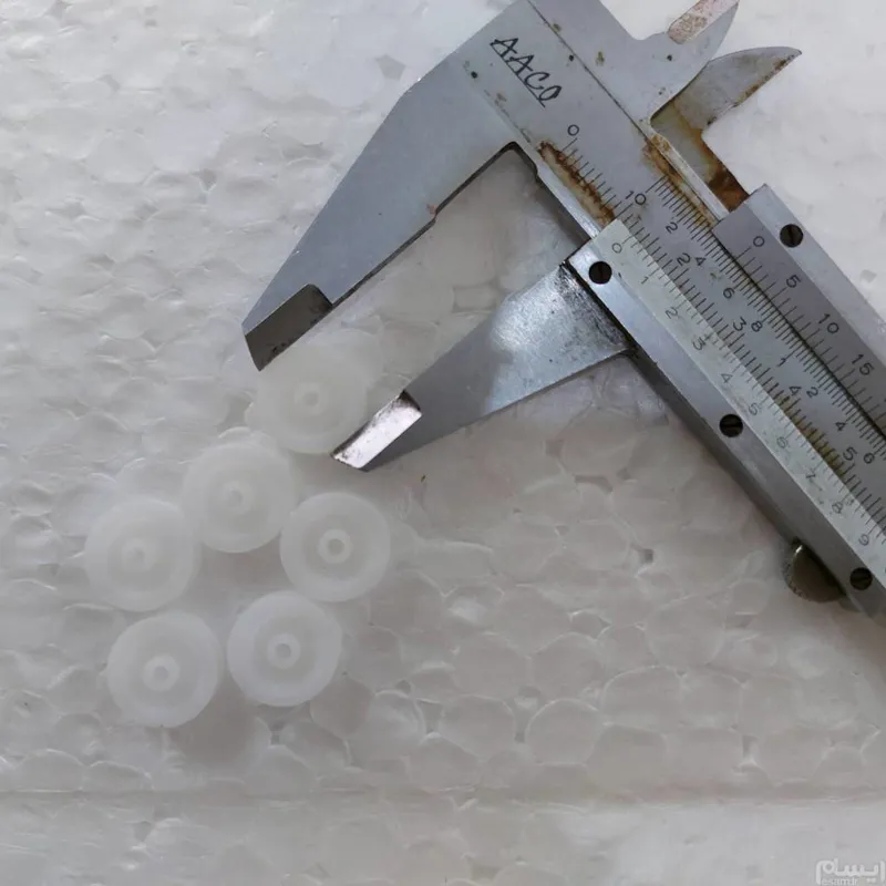 2 عدد پولی به قطر 12.8 و قطر شفت 1.5 میلیمتر