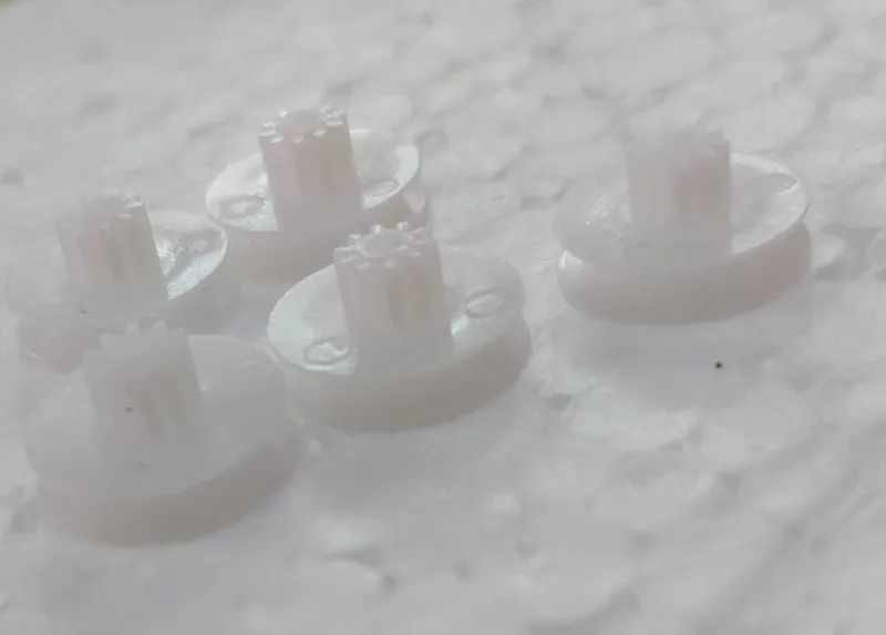 2 عدد پولی چرخ دنده دار  14/8 میلیمتر و 10 دندانه