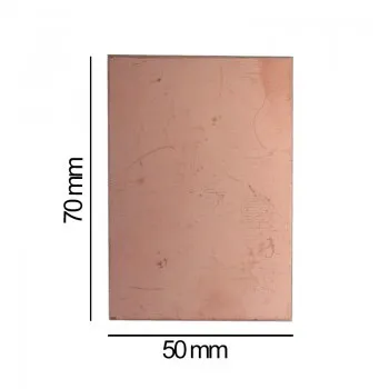 فیبر خام مدار چاپی فایبرگلاس دو رو50×70×1.5mm