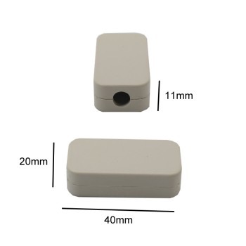 باکس پلاستیکی رومیزی سفید سایز 11x20x40 میلی تر