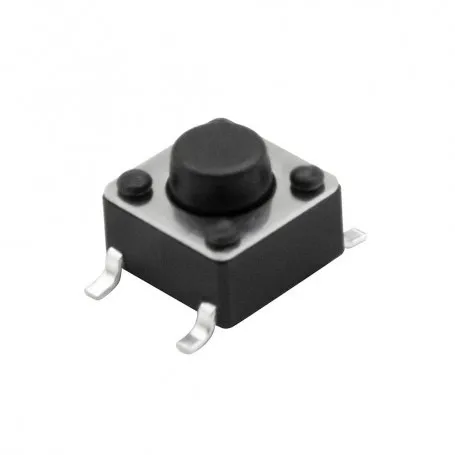2 عدد تک سوئیچ 6در6در5 mm,مشکی smd