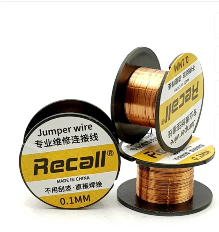 قرقره سیم مسی لاکی کوچک قطر 0/1 میلیمتری 10 متری