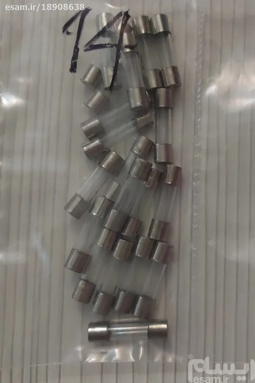 5 عدد فیوز شیشه ای 300 میلی آمپر 250 ولت