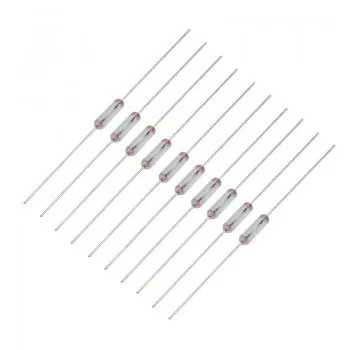 10 عدد فیوز شیشه ای 0/5 آمپر دیپ 3در10mm