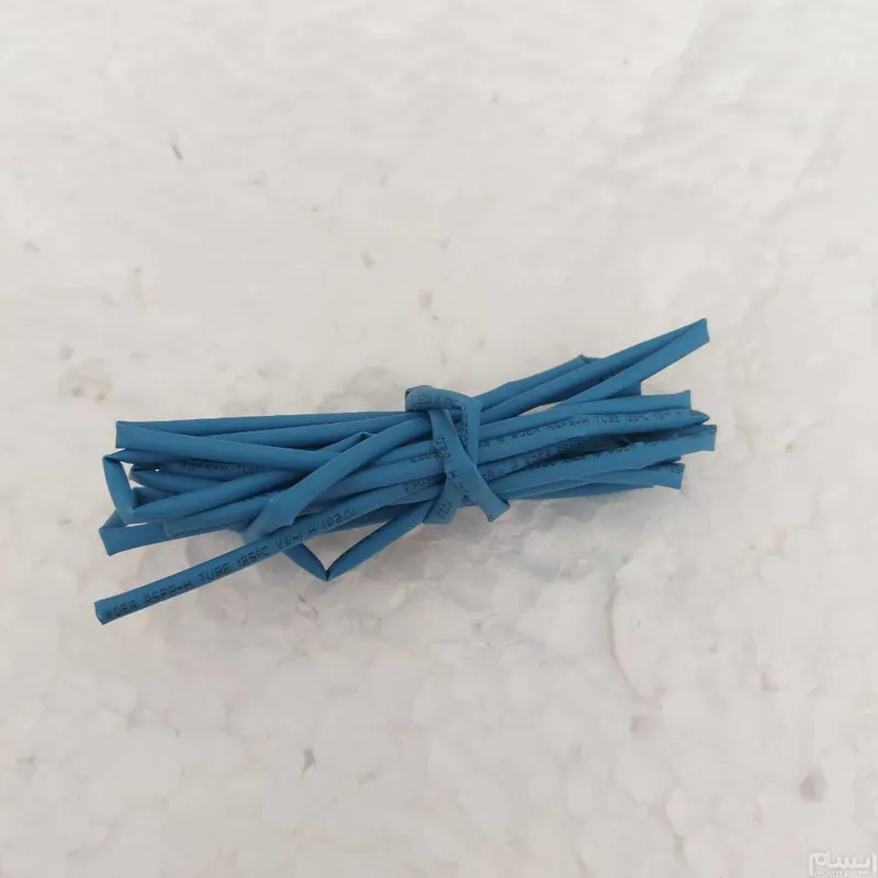 نیم متر وارنیش حرارتی سایز 2mm,آبی