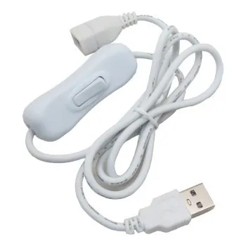 کابل سوئیچ دار دو سر USB طول 1 متر،رنگ مشکی