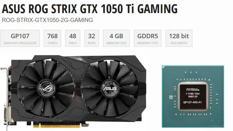 Asus rog sale 1050ti