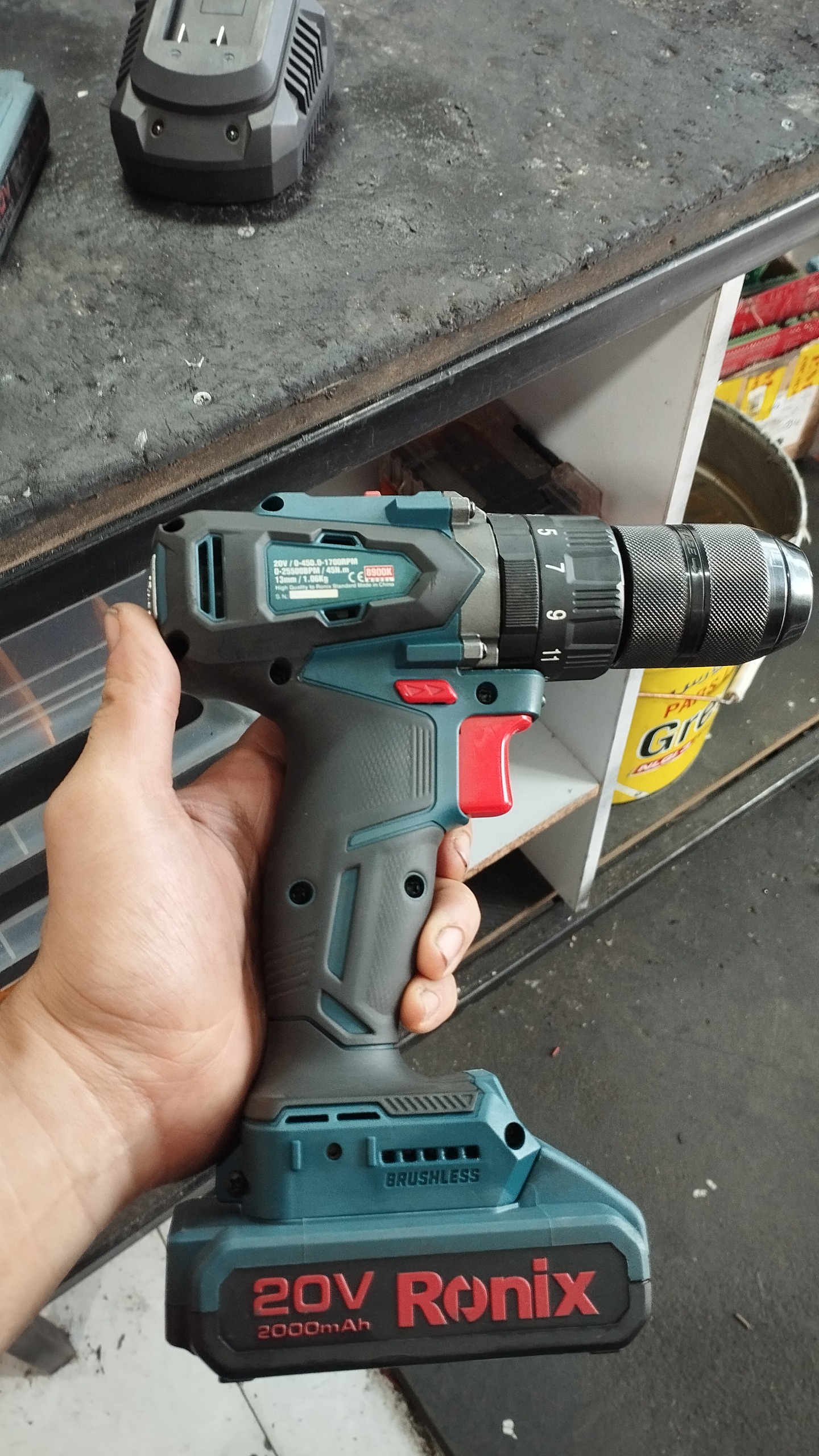 دو عدد دریل شارژی رونیکس