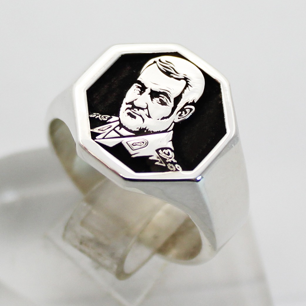 انگشتر نقره حاج قاسم سلیمانی