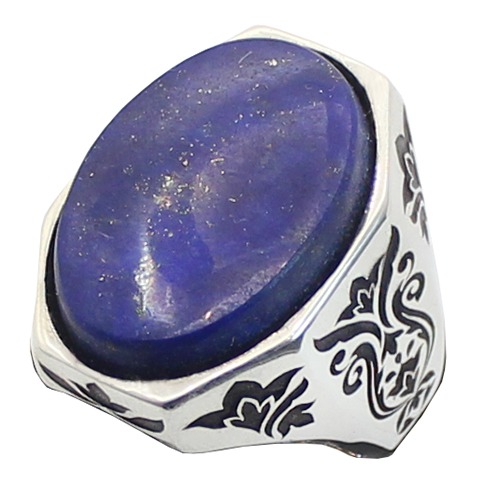 انگشتر نقره لاجورد اصلی