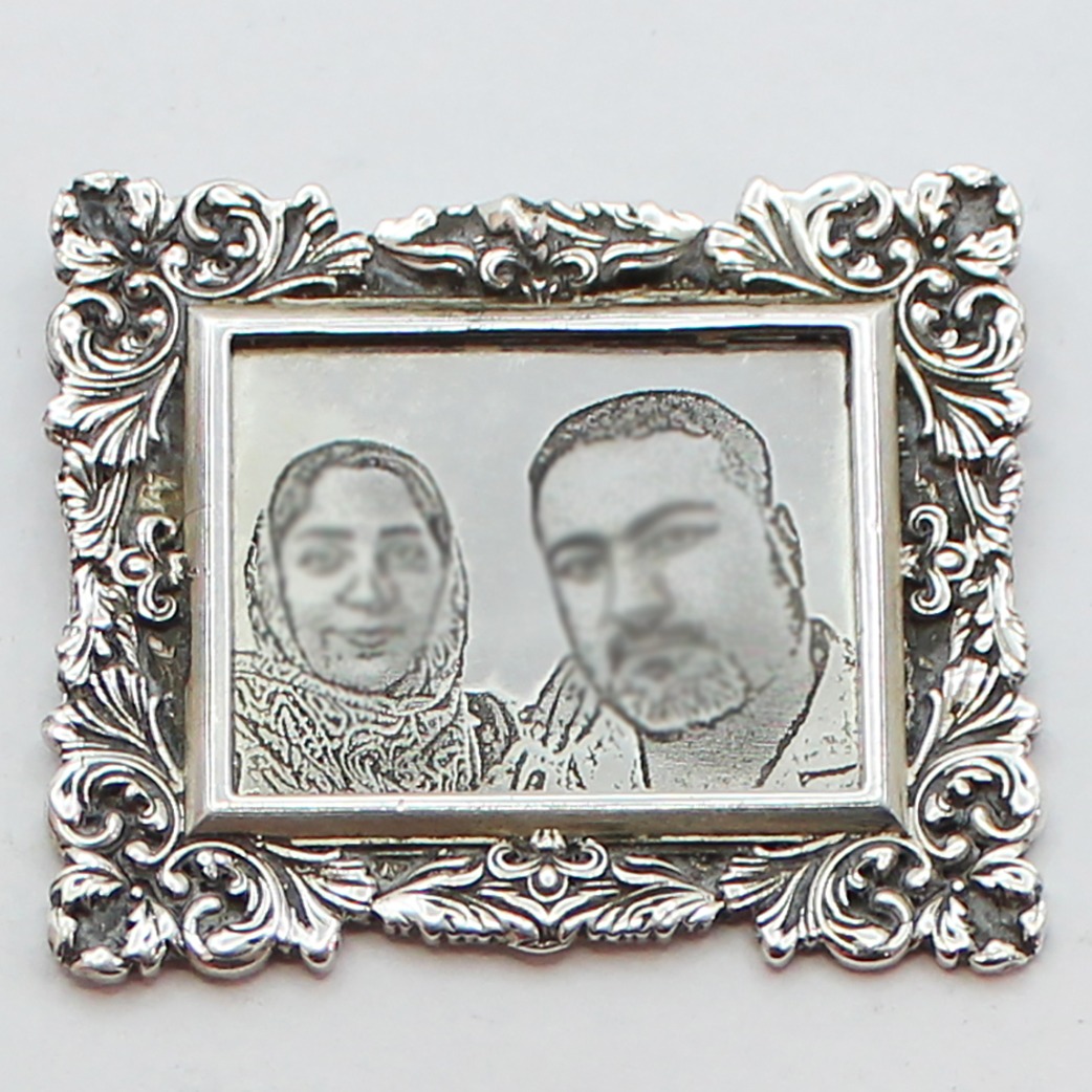 آویز چهره نقره (با حکاکی سفارشی چهره)